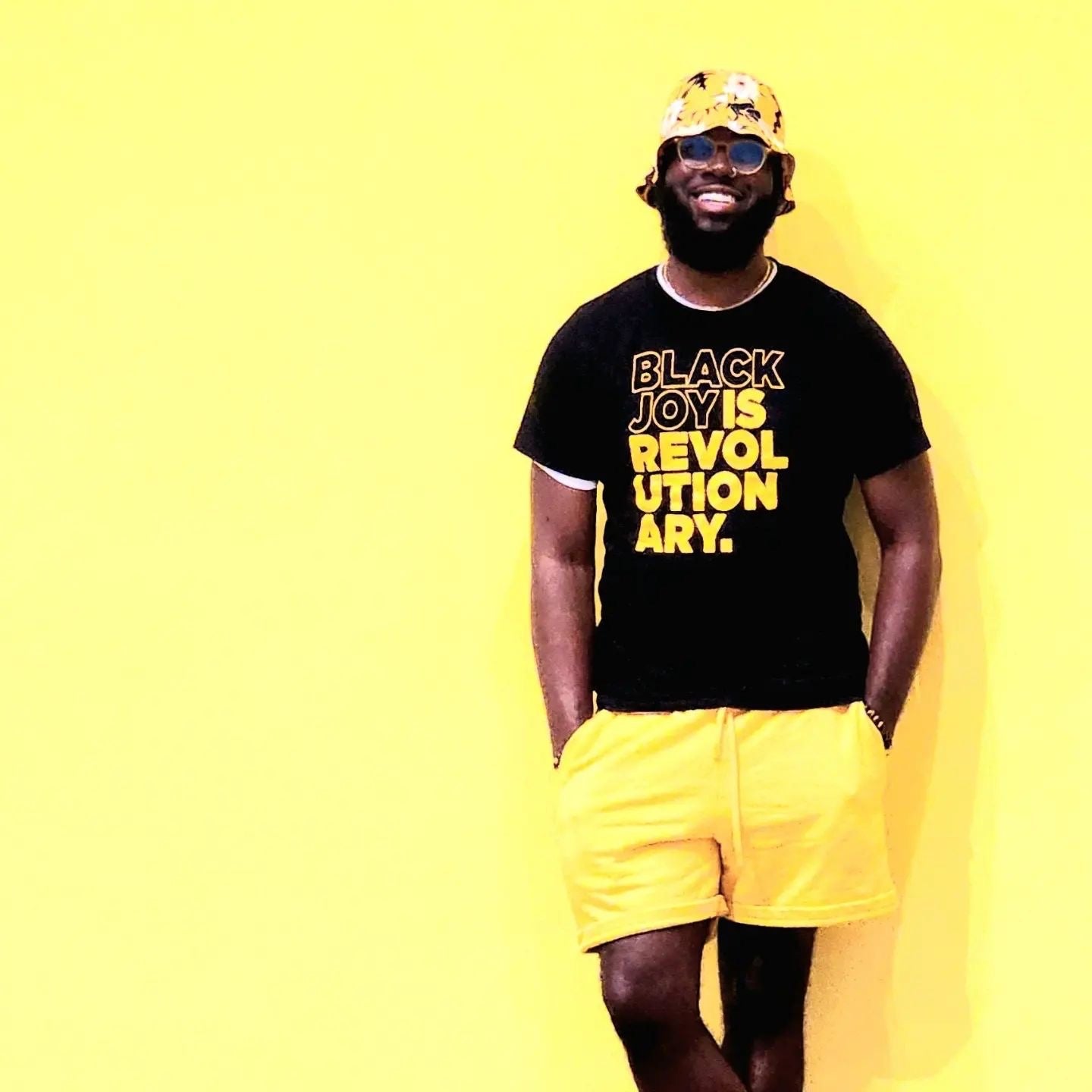 Black Joy Is Revolutionary (T-Shirt)(Black and Yellow)